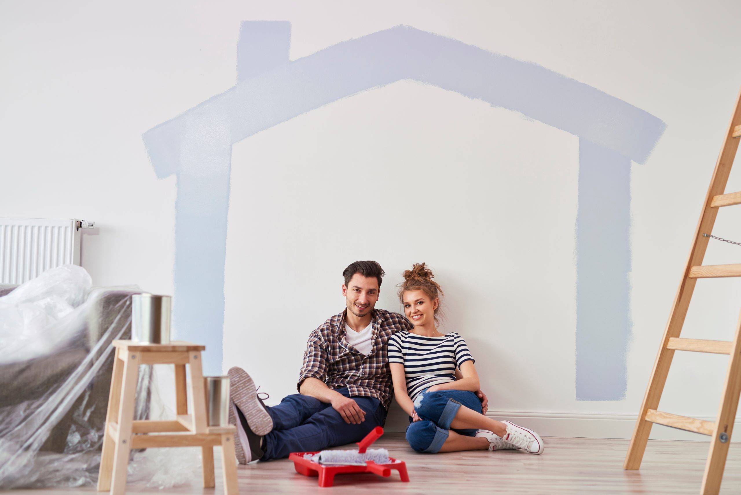 Portrait Of Couple In Their New Home Portrait Of Couple In Their New Home